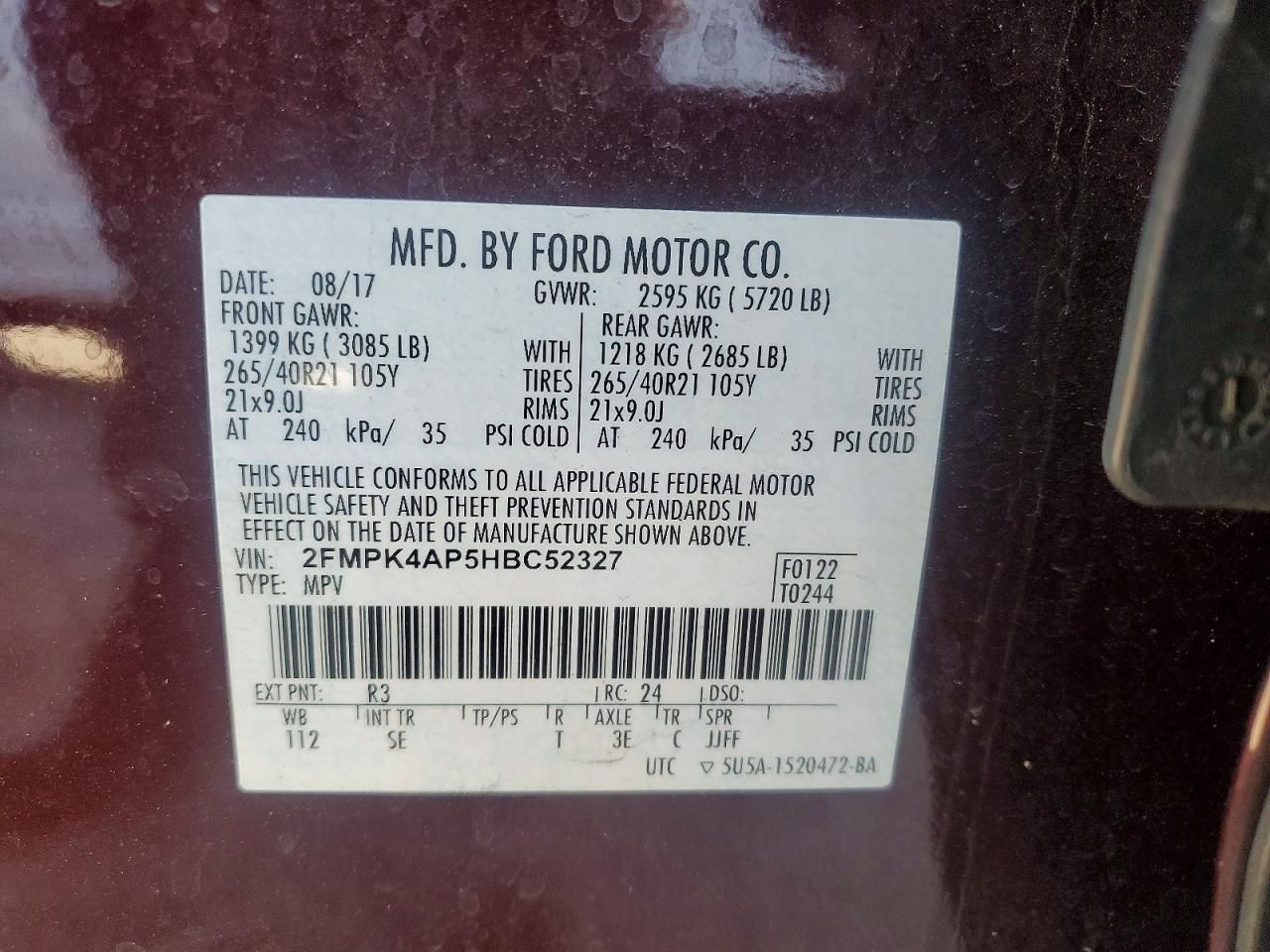 2017 Ford Edge Sport