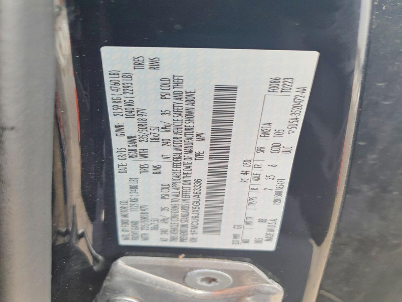 2016 Ford Escape Titanium