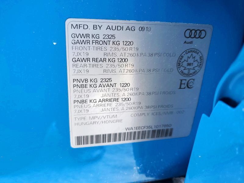 2020 Audi Q3 Premium Plus S-line