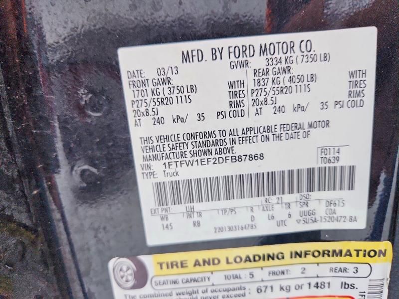 2013 Ford F150 Supercrew