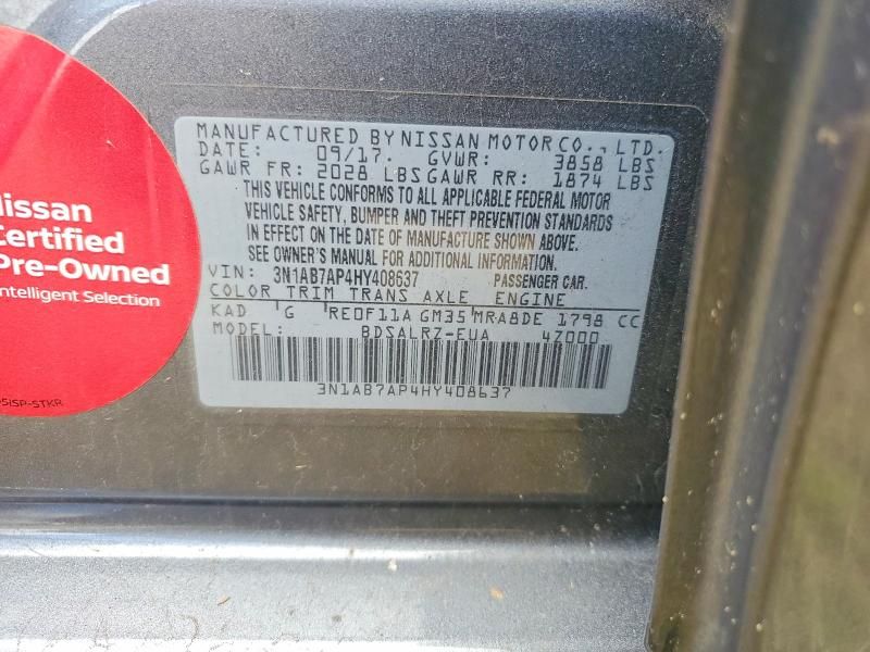 2017 Nissan Sentra sr