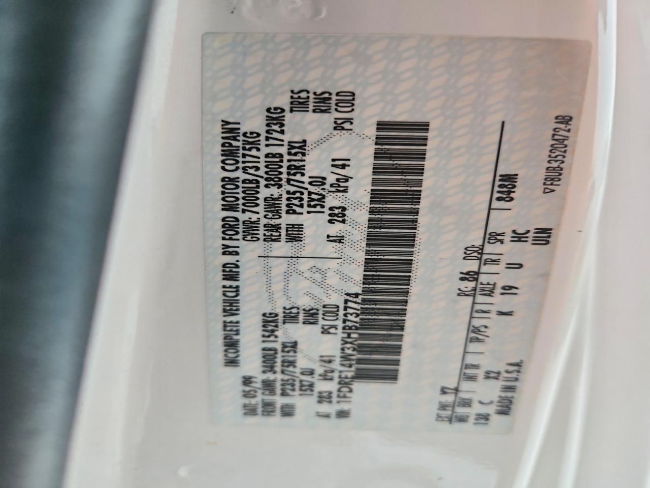 1999 Ford Econoline E150 van