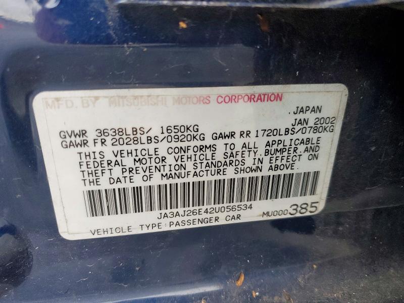 2002 Mitsubishi Lancer es