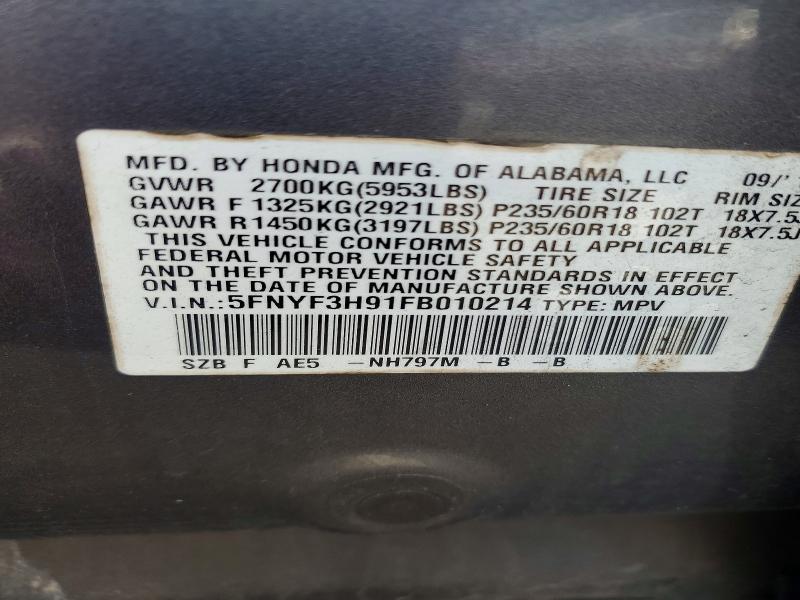 2015 Honda Pilot Touring