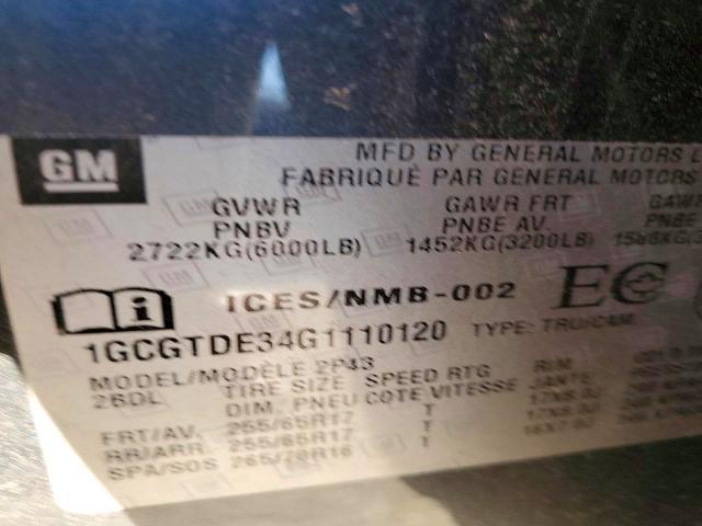 2016 Chevrolet Colorado Z71