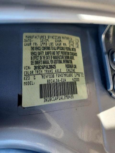 2010 Niss Versa 1.8 s