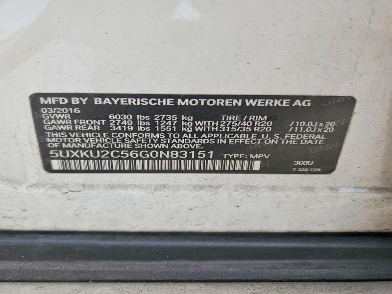 2016 BMW X6 Xdrive35i