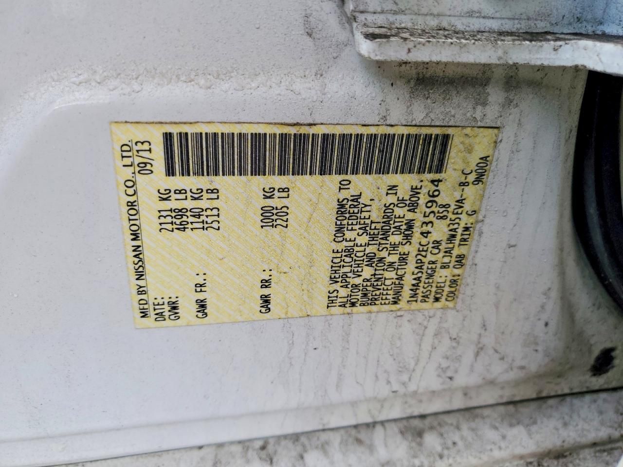 2014 Nissan Maxima s