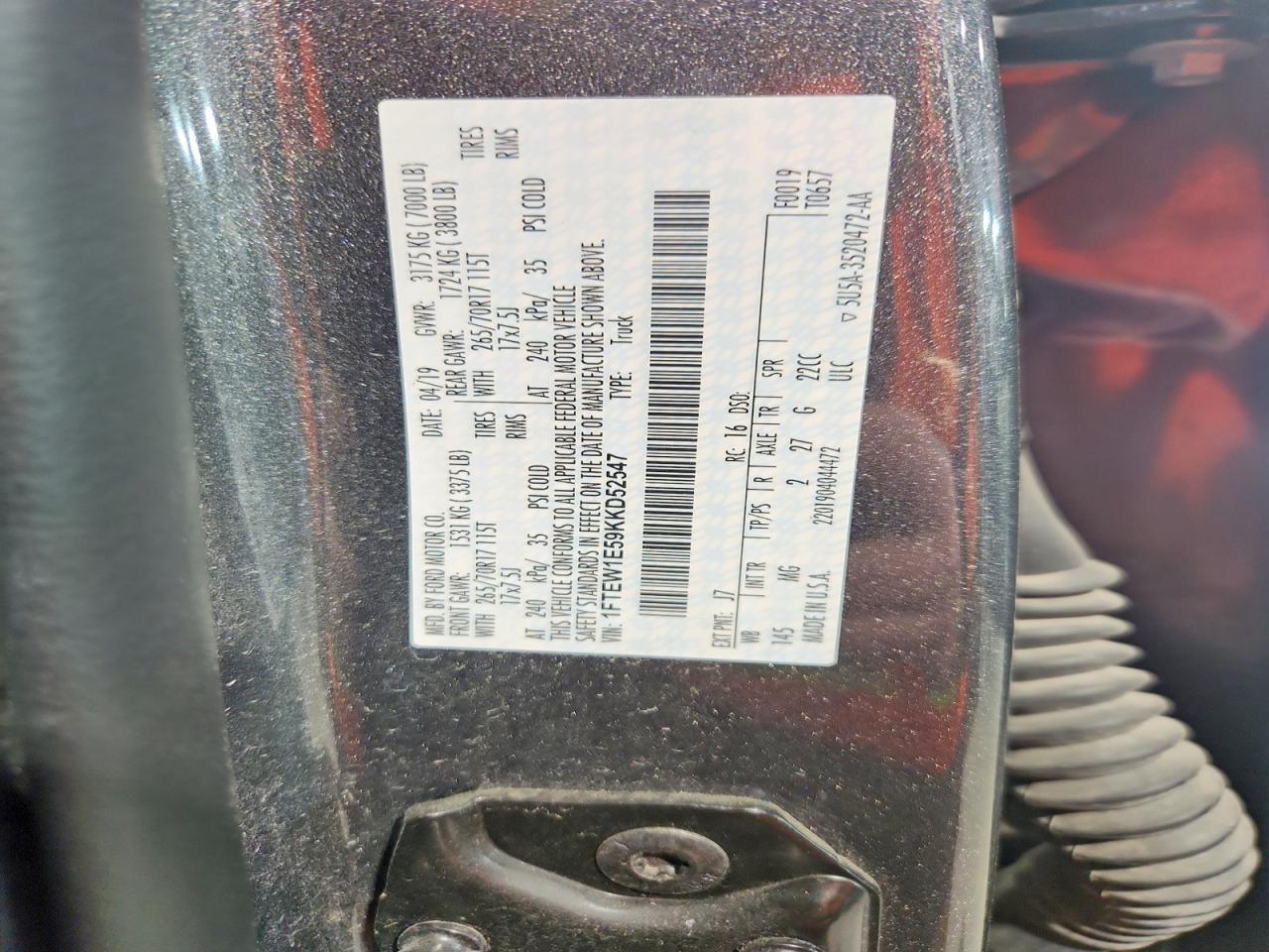 2019 Ford F150 Supercrew