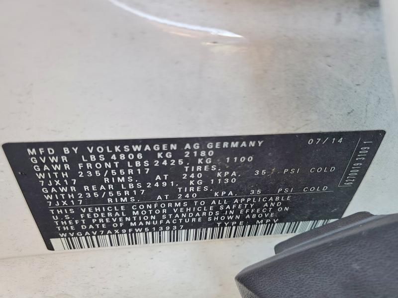 2015 Volkswagen Tiguan s