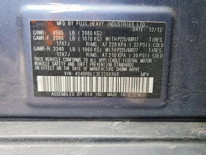 2014 Subaru Outback 2.5i Limited