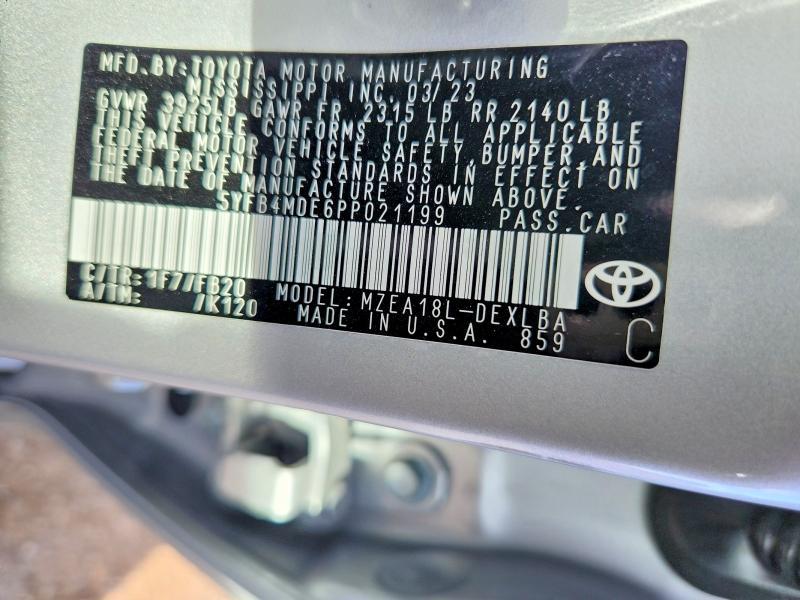 2023 Toyota Corolla le