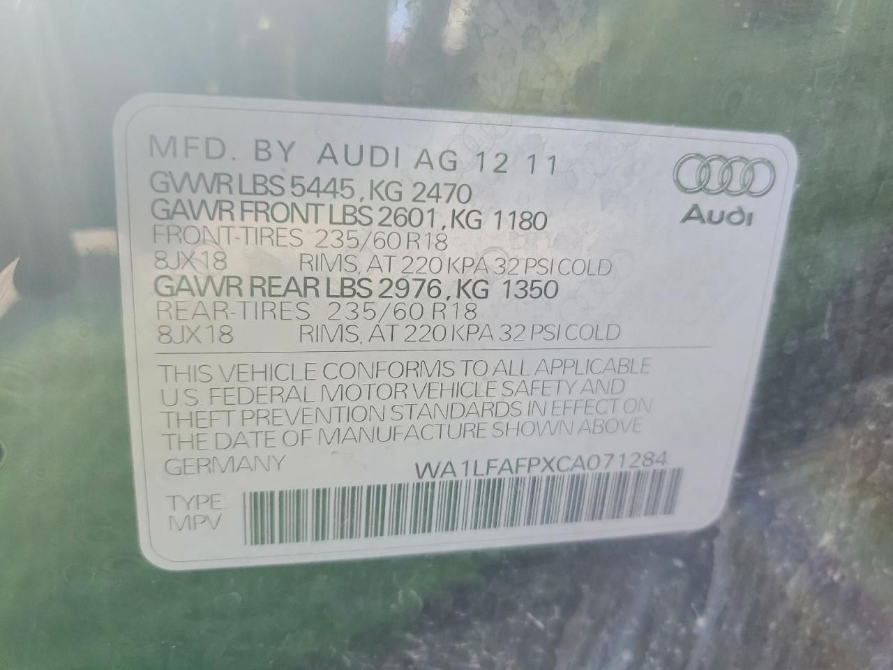 2012 Audi Q5 Premium Plus