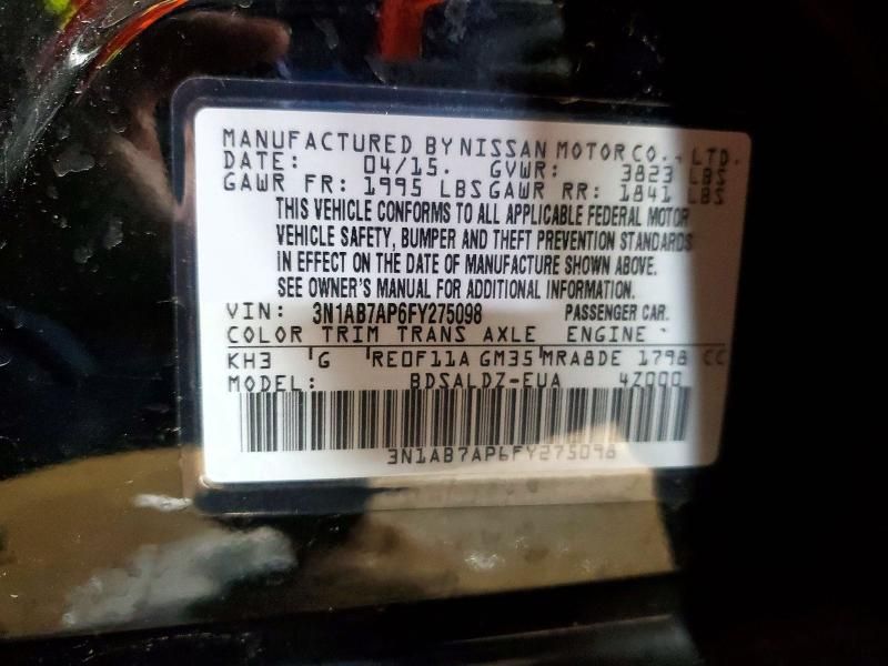 2015 Nissan Sentra s