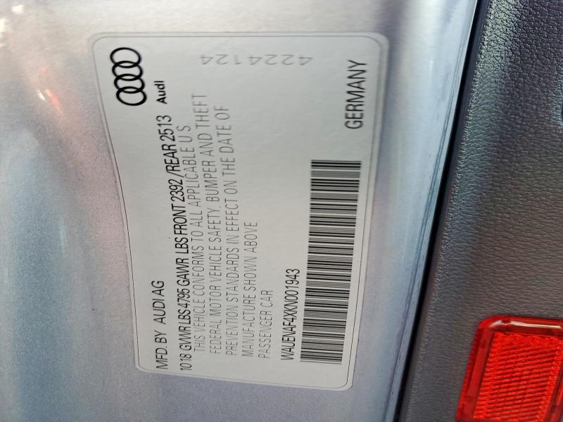 2019 Audi A4 Premium Plus