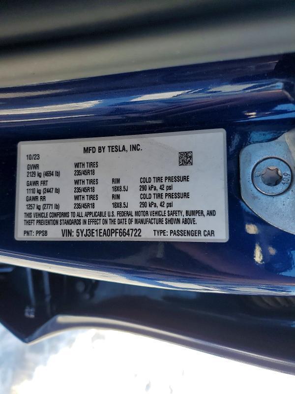 2023 Tesla Model 3