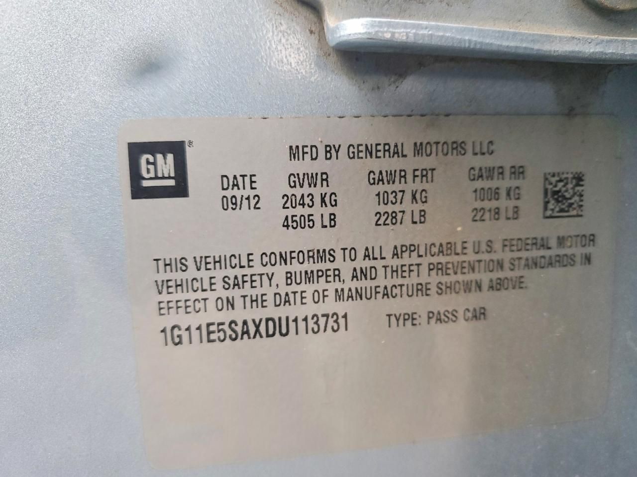 2013 Chevrolet Malibu 2LT