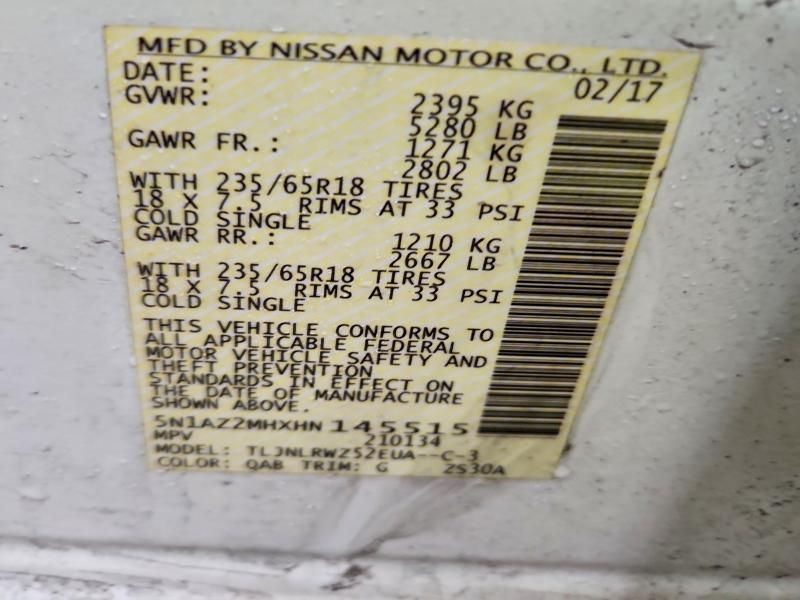 2017 Nissan Murano s