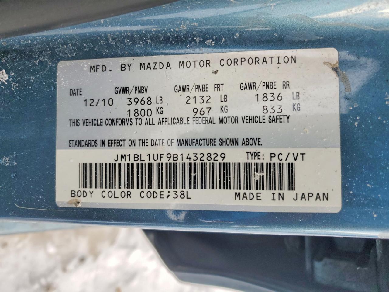 2011 Mazda 3 I
