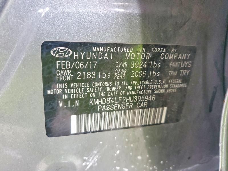 2017 Hyundai Elantra se