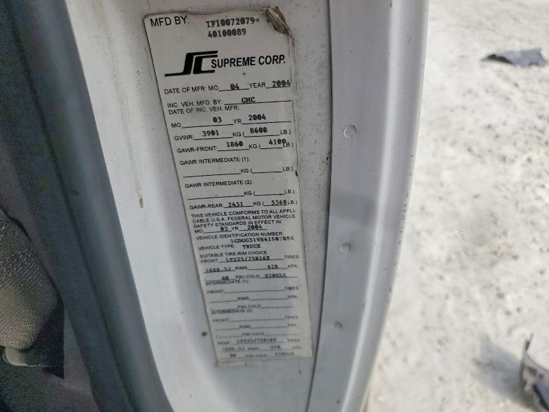 2004 GMC Savana BOX Truck