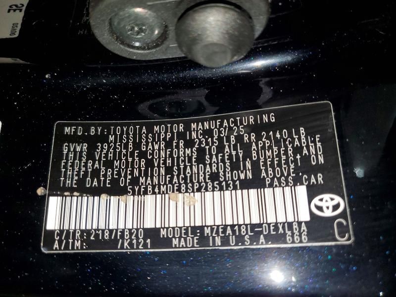 2025 Toyota Corolla le