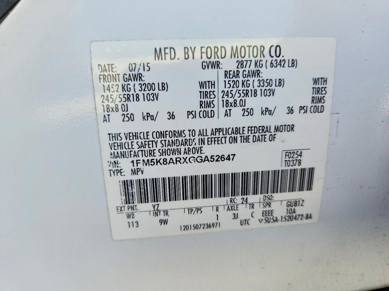 2016 Ford Explorer Police Interceptor