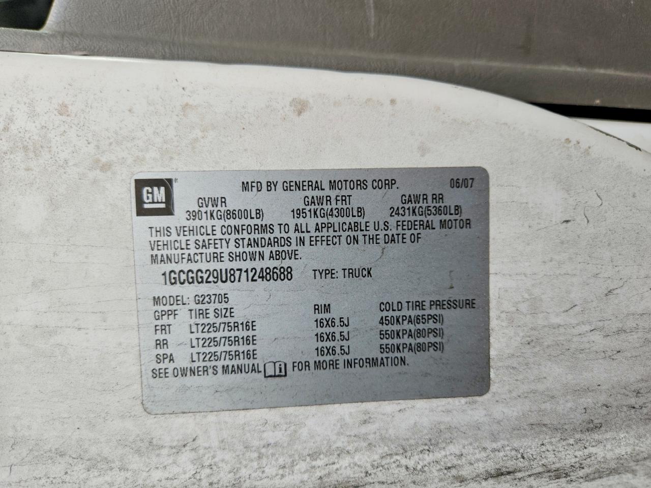 2007 Chevrolet Express 2500 Delivery Van
