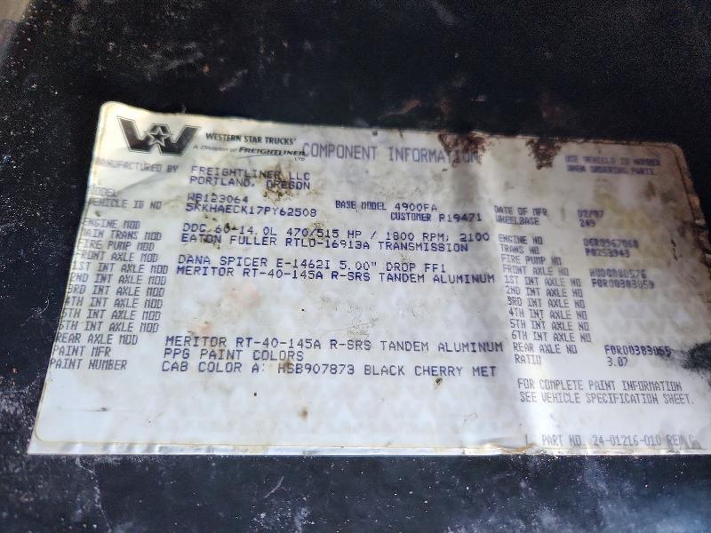 2007 Western Star 4900 Car Hauler Truck