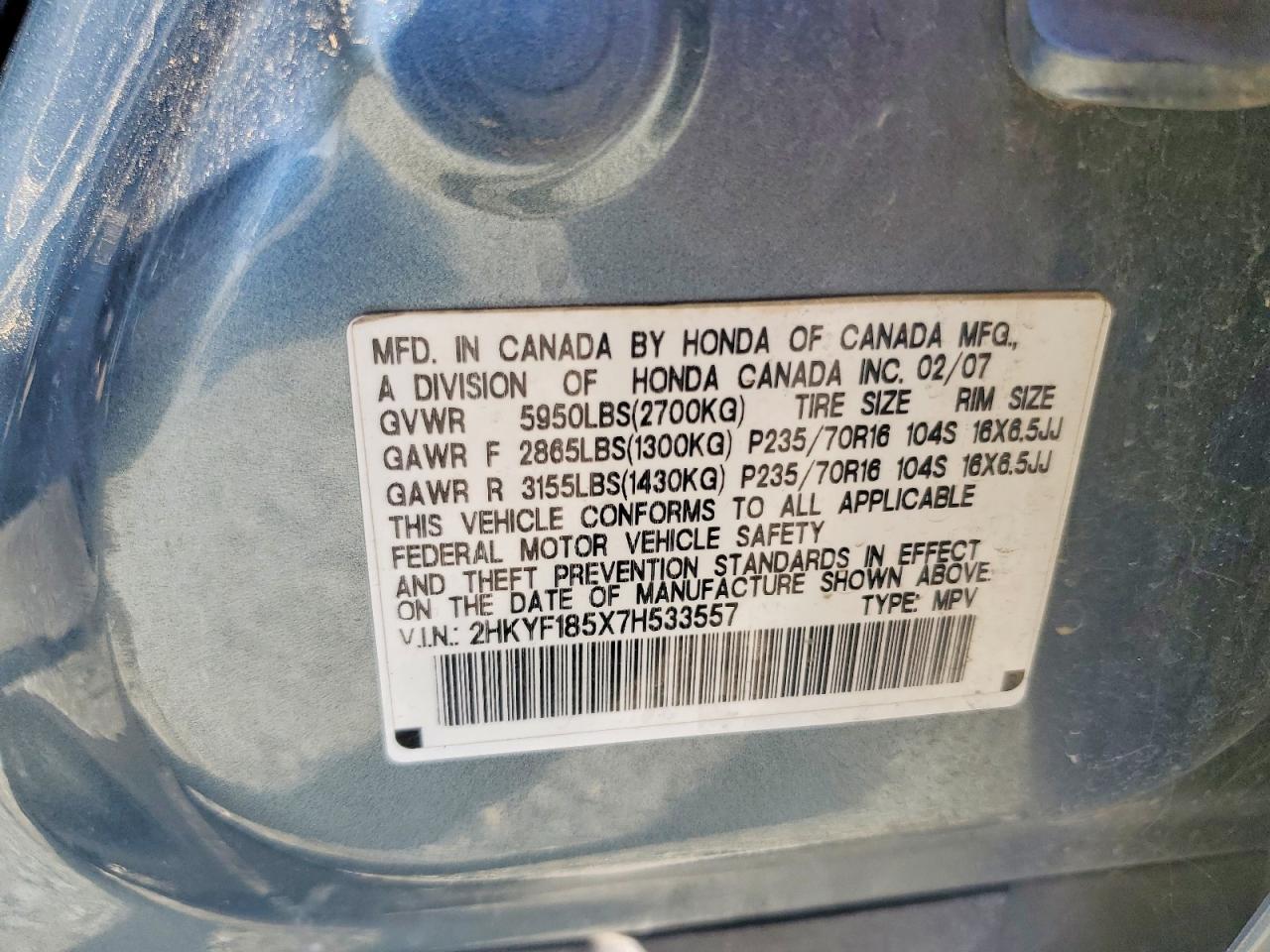 2007 Honda Pilot exl
