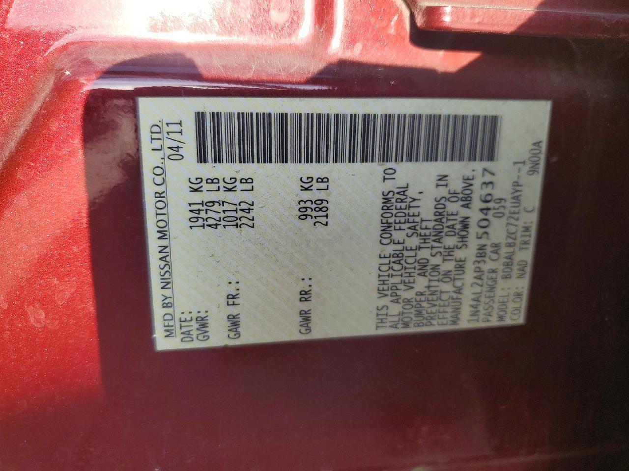 2011 Nissan Altima Base