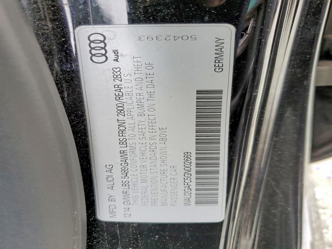 2016 Audi A7 Prestige