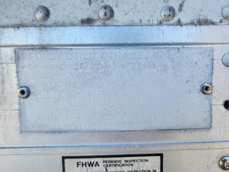 2009 Utility VS2RA Refrigerated Van Trailer