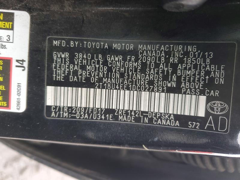 2013 Toyota Corolla s