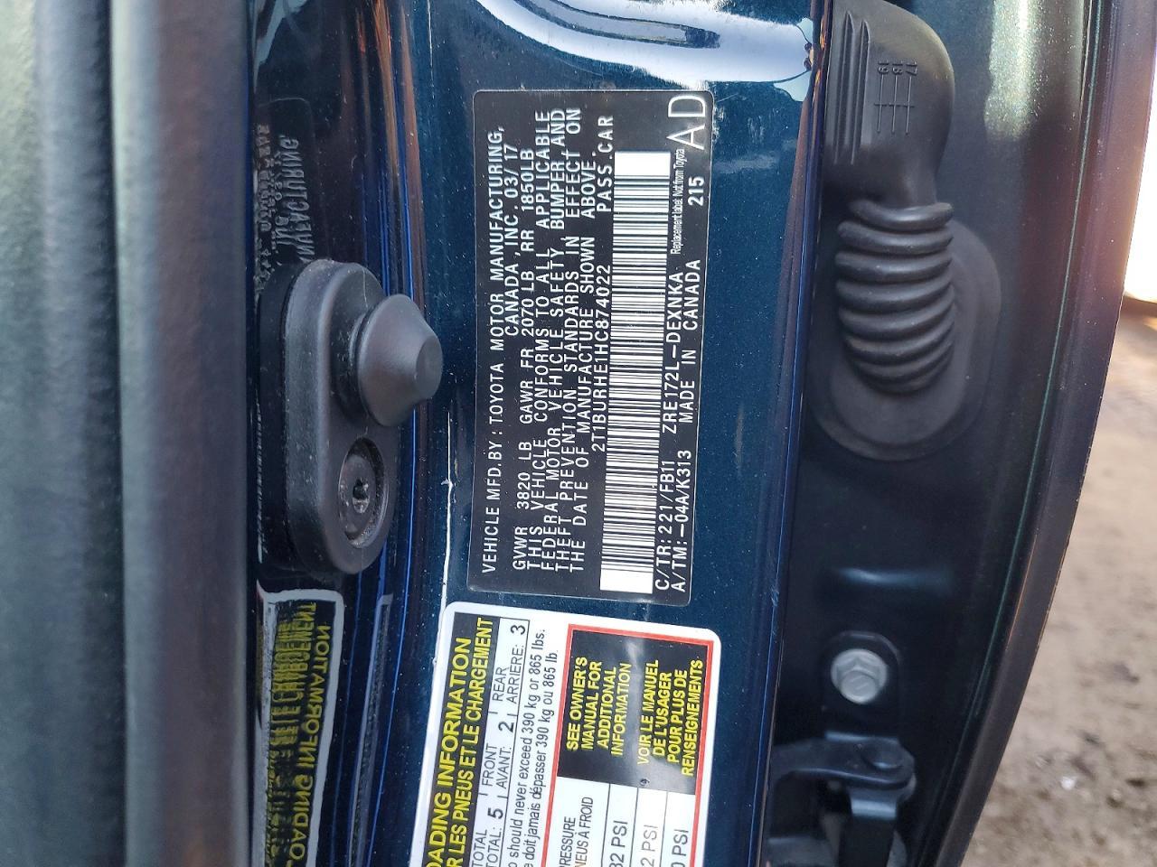 2017 Toyota Corolla l
