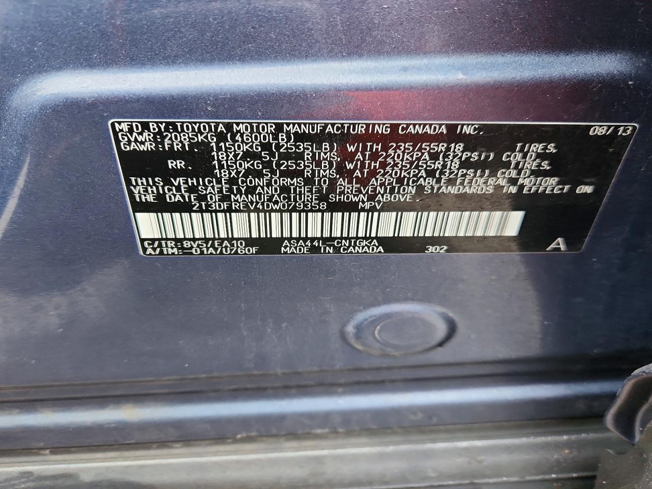 2013 Toyota Rav4 Limited