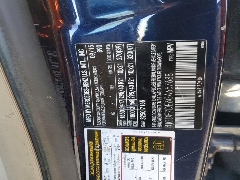 2016 Mercedes-Benz Gl 550 4matic