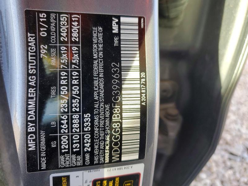 2015 Mercedes-Benz Glk 350 4matic