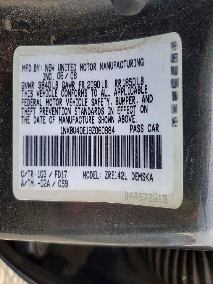 2009 Toyota Corolla Base