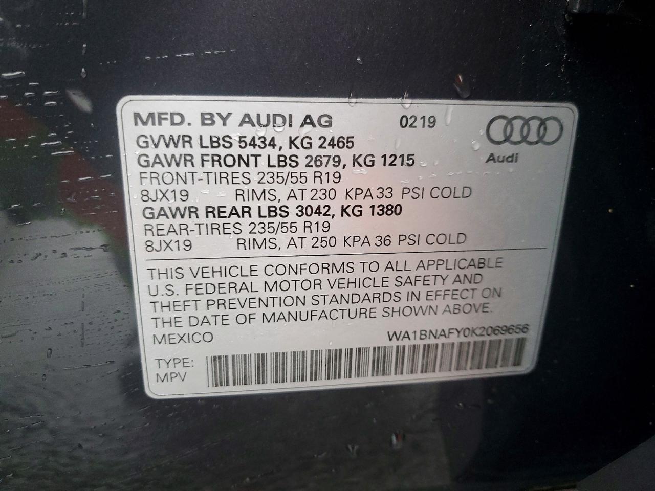2019 Audi Q5 Premium Plus