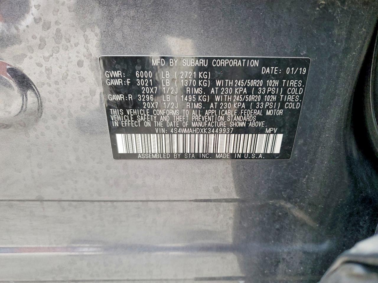 2019 Subaru Ascent Premium