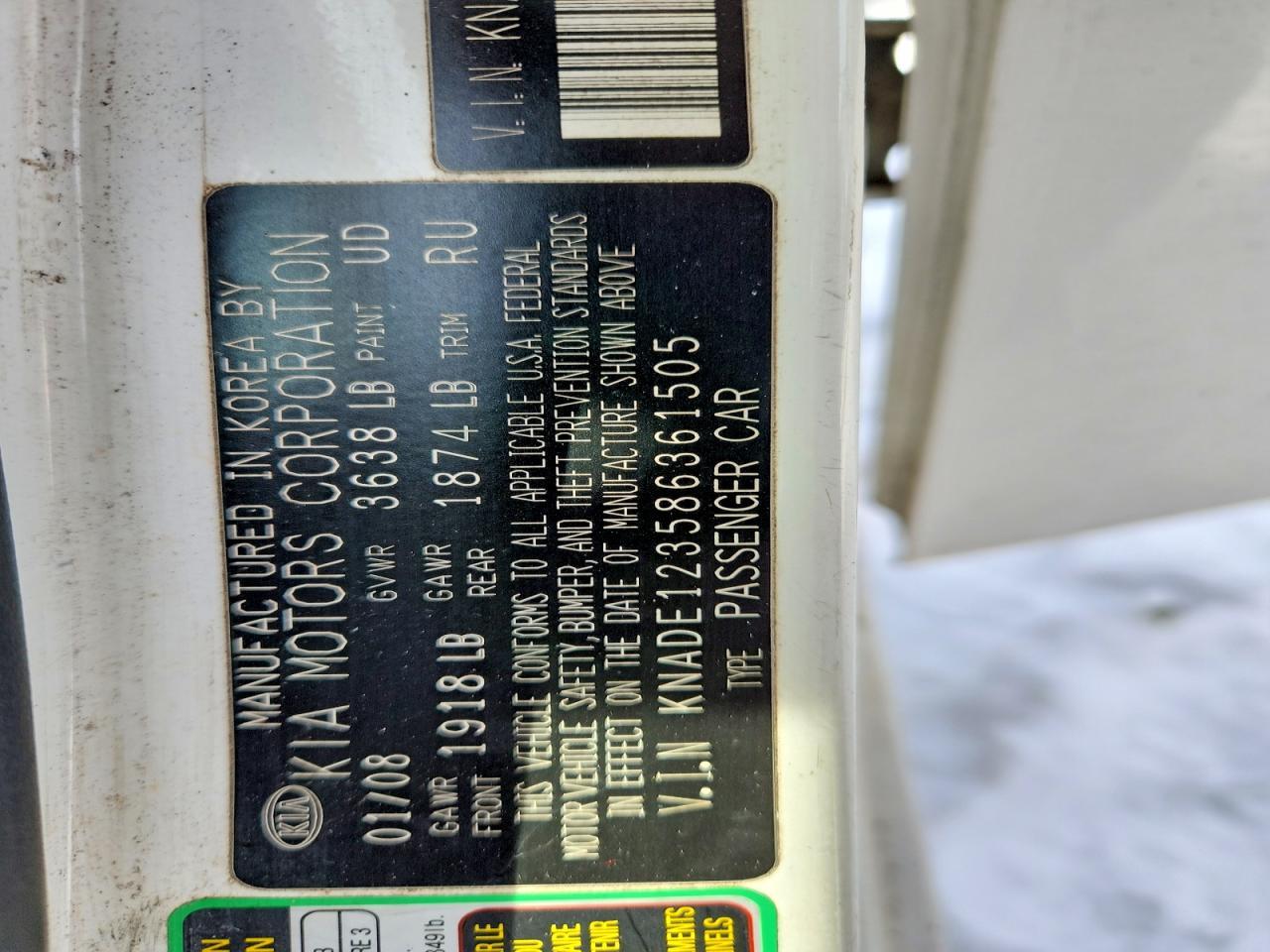 2008 KIA Rio Base