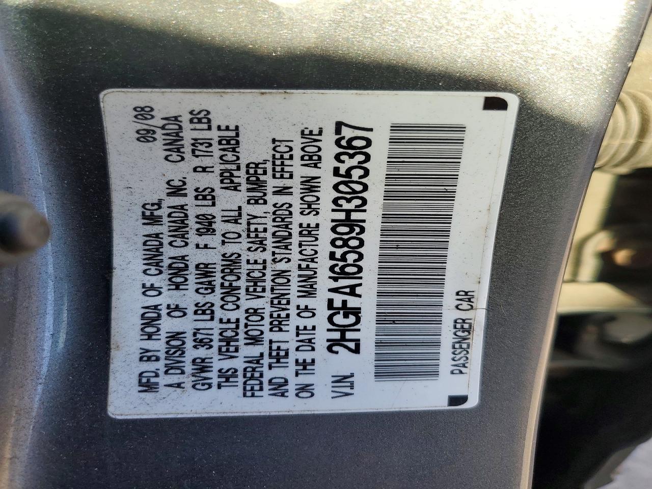 2009 Honda Civic lx