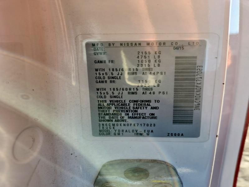 2015 Nissan Nv200 Utility / Service van