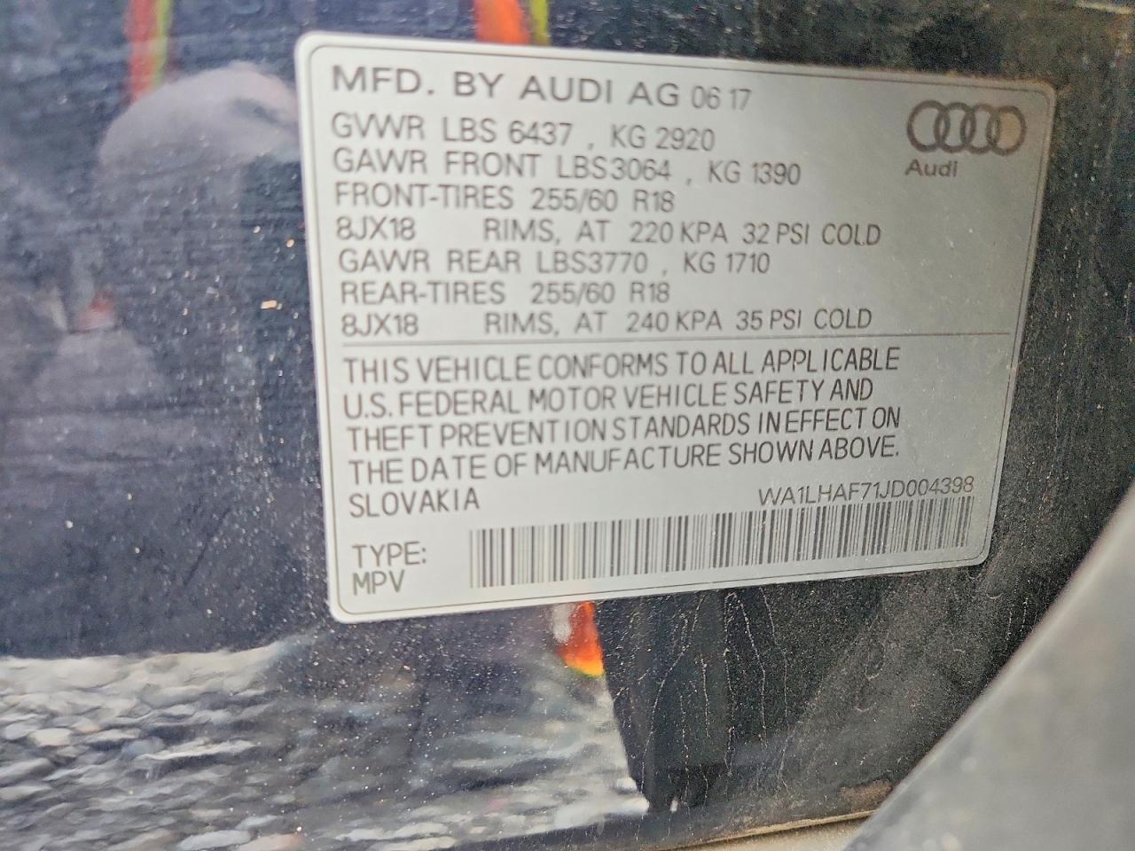 2018 Audi Q7 Premium Plus