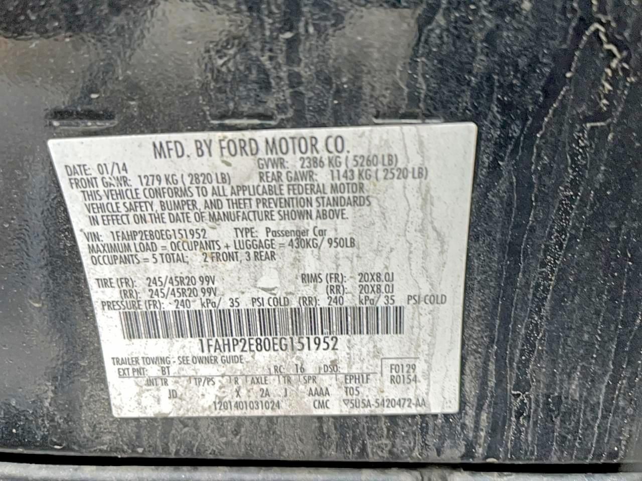 2014 Ford Taurus sel