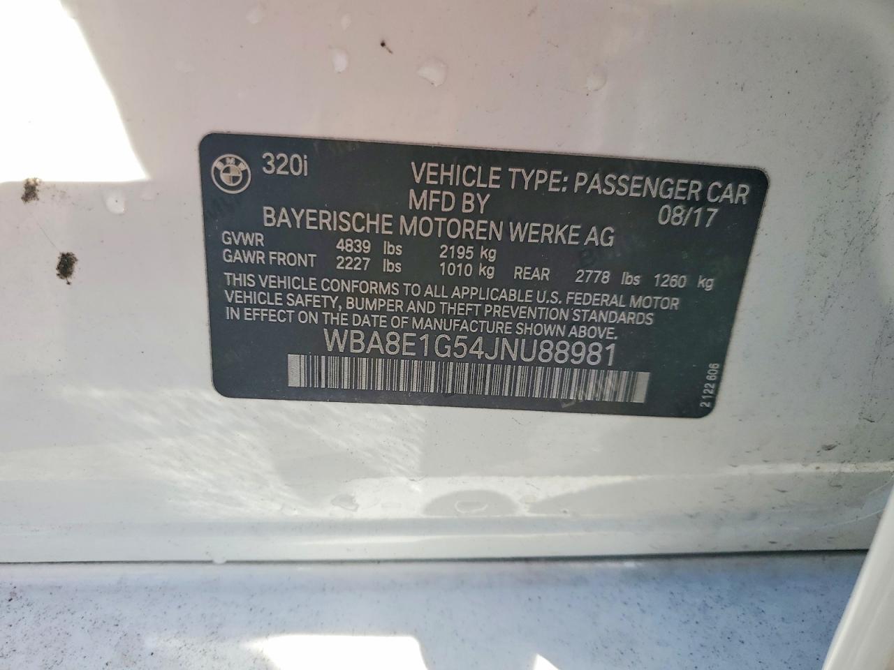 2018 BMW 320 i