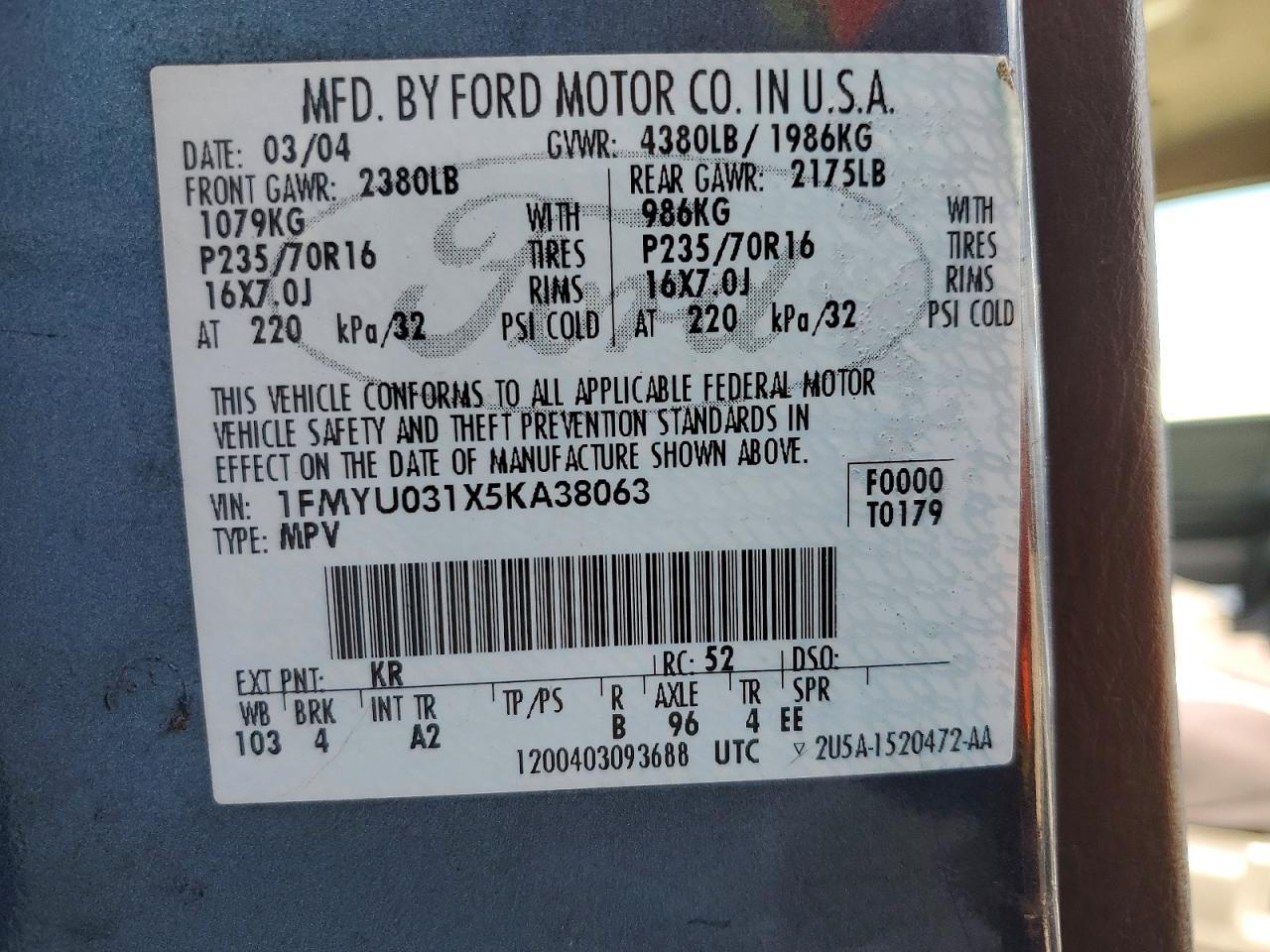 2005 Ford Escape xlt