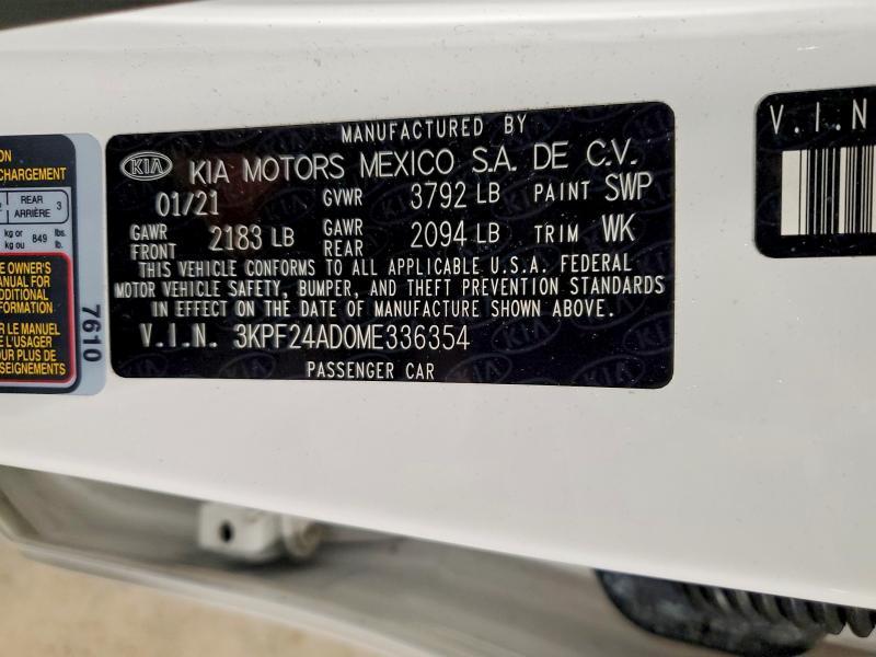2021 KIA Forte fe