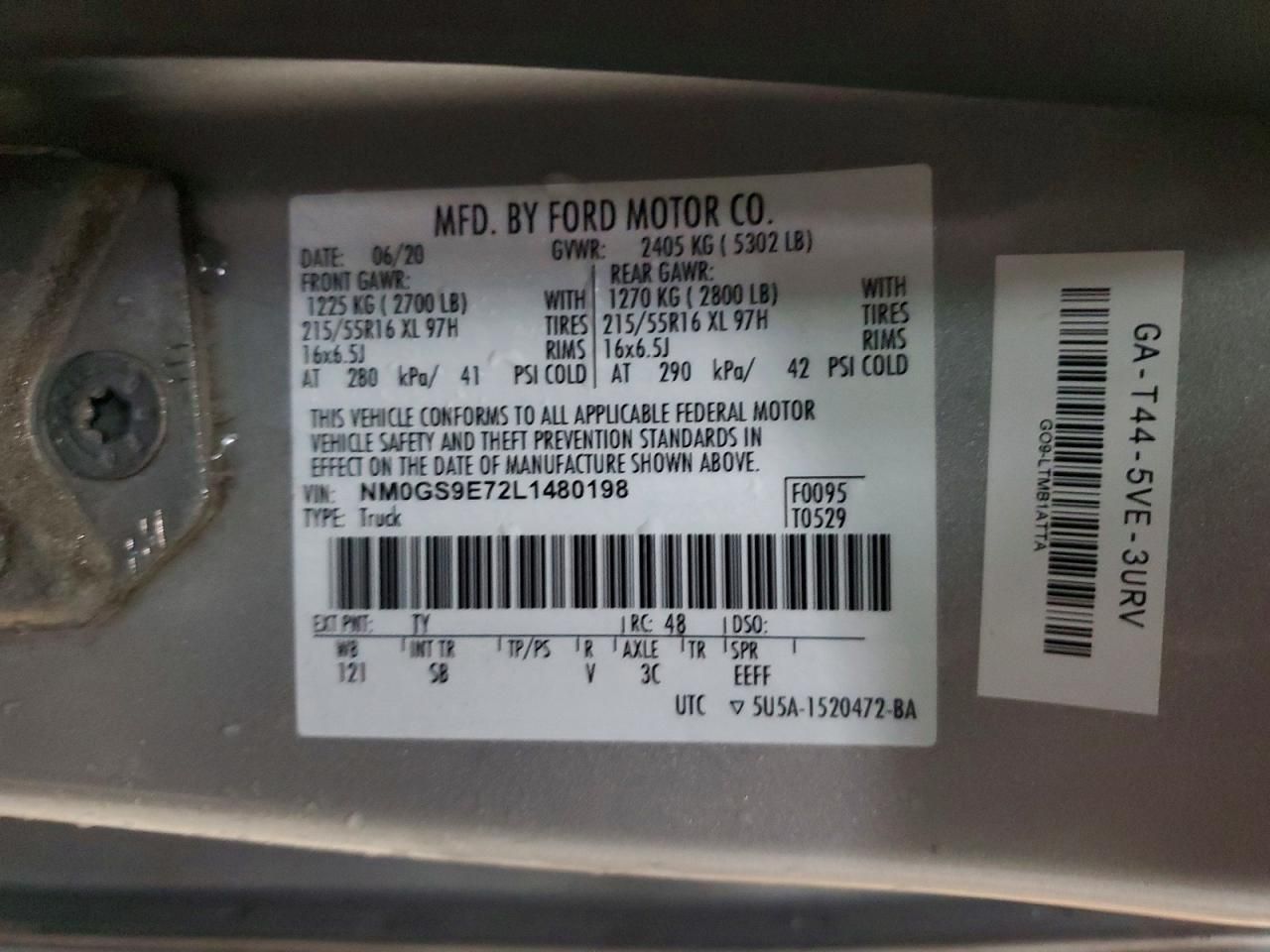 2020 Ford Transit Connect xl